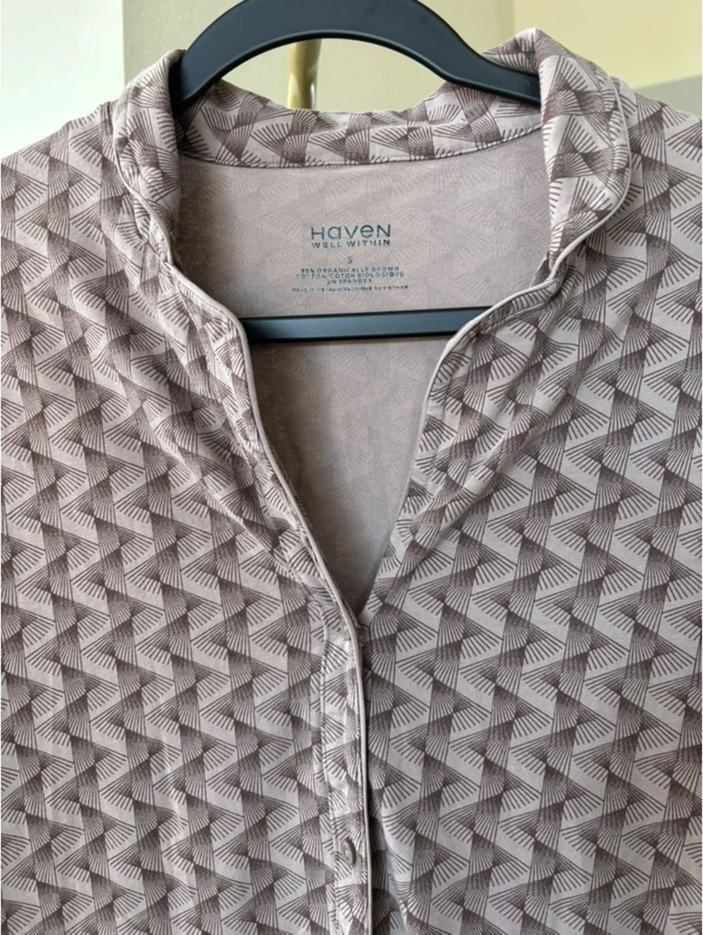 Haven Well Within Organic Cotton Geometric Sleep Dress S